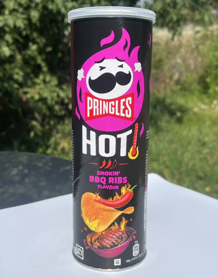Чіпси Pringles Smokin' BBQ Ribs 165g.