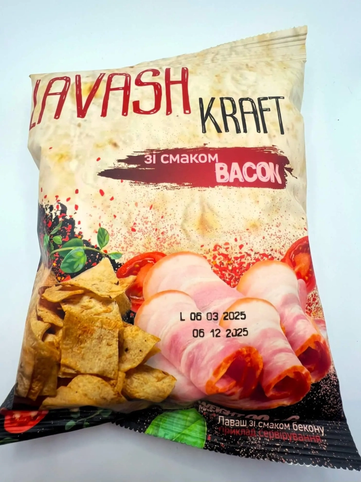 Чіпси з лаваша бекон 90g. 